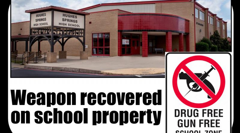 Loaded weapon removed from school property